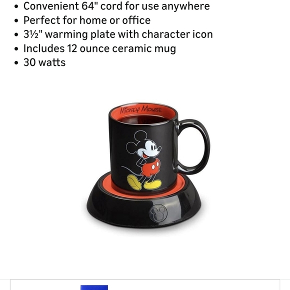 Mickey Mouse Mug Warmer With 12oz Mug - Picture 7 of 12